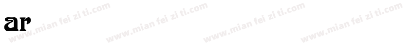 arnold bold字体转换